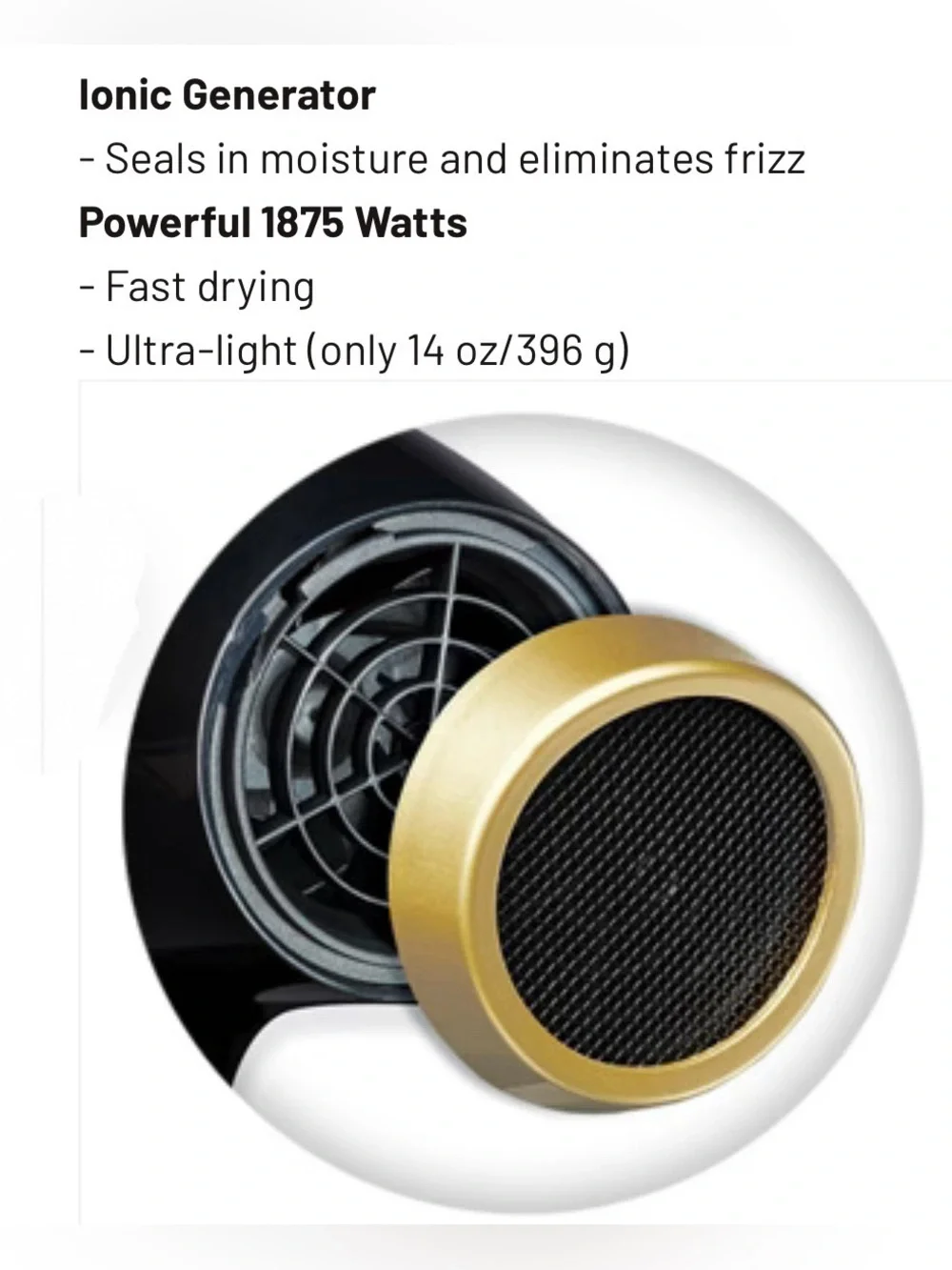 CERAMIC + ION HIGH PERFORMANCE PROFESSIONAL HAIR DRYER